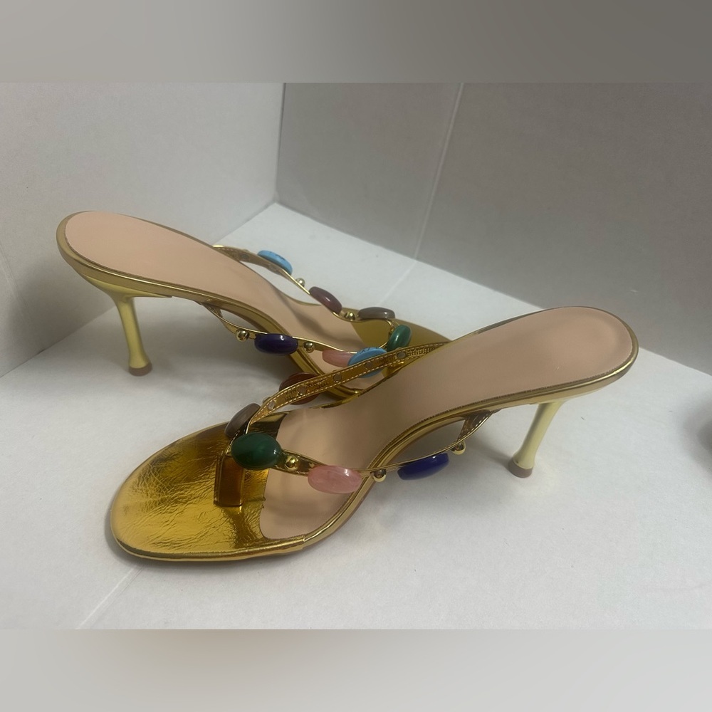 ADKGBE Women's Stiletto Heel Sandals, Open Toe, Modern, Lightweight,size 9